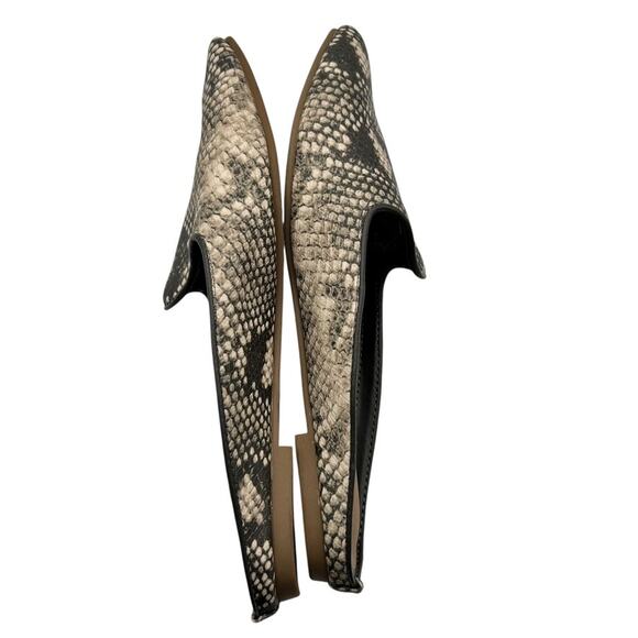 Universal Thread Women's Beige Leather Snake‎ Print Mules Size 7.5 - Picture 8 of 10